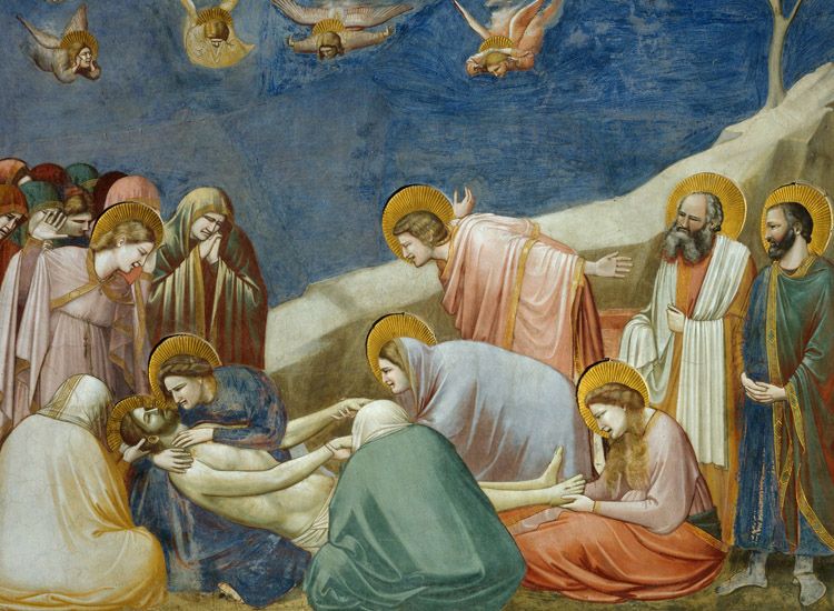 Giotto, Compianto sul Cristo morto (1303-1305 circa), affresco. Padova, cappella degli Scrovegni.